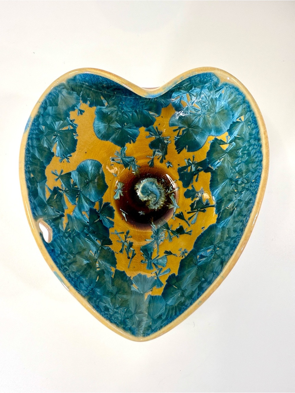 Hong Rubinstein Wheel-Thrown Porcelain Heart-Shaped Bowl